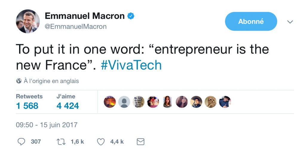 tweet emmanuel macron